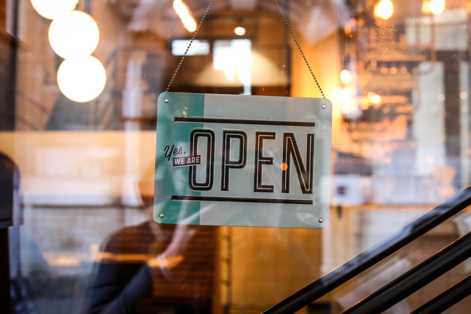 a sign above a store